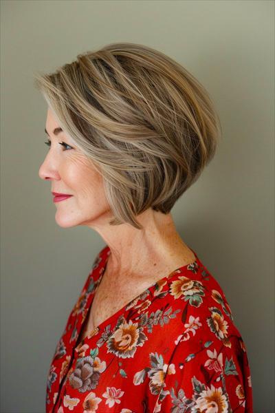 Bob Frisuren feines Haar ab 50 für mehr Volumen Tipps