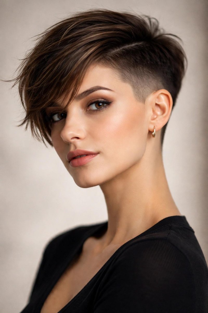 Asymmetrischer Pixie mit Undercut