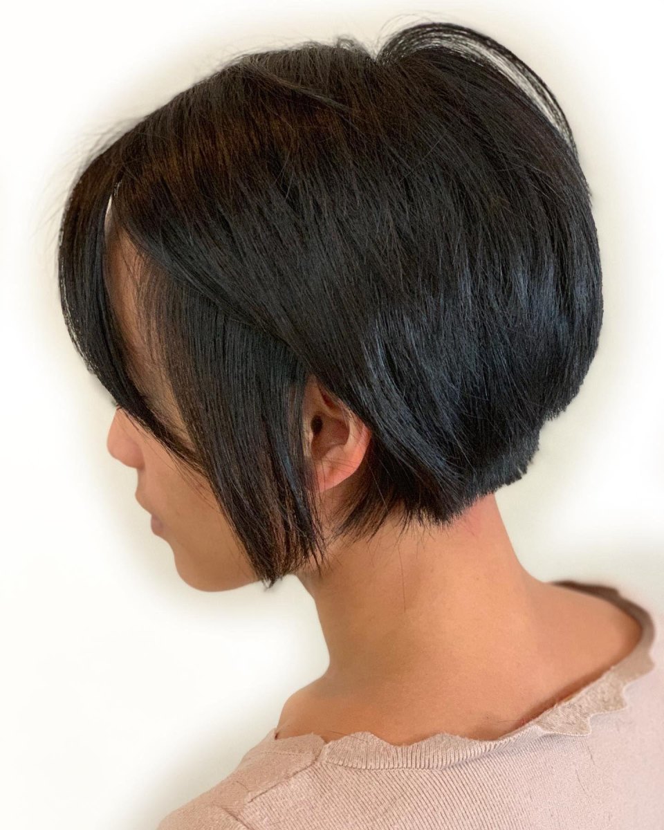 Bixie Cut schwarze Haare moderne Ideen und Styling