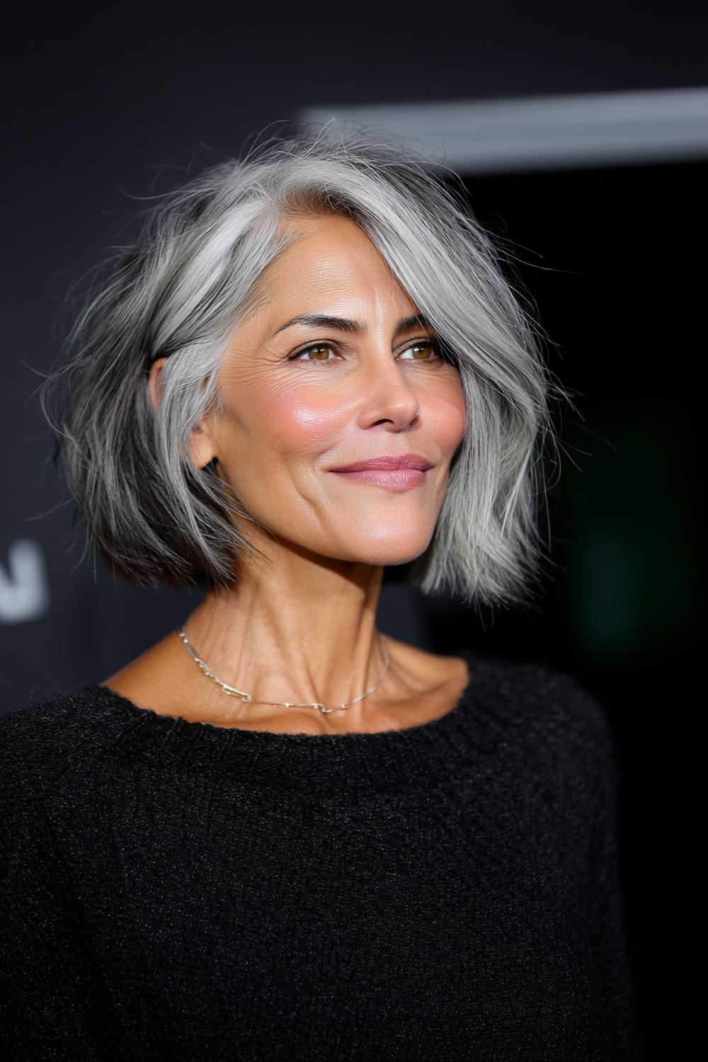 Voluminöser Seitenscheitel