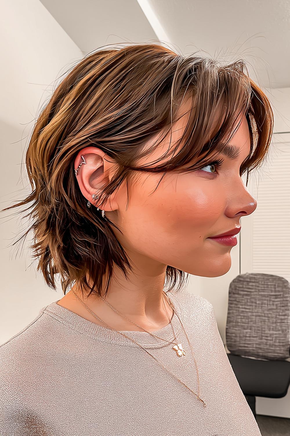 Seitlicher Nacken-Bob