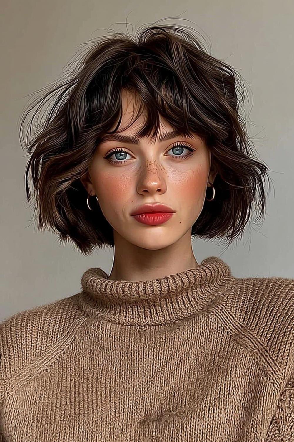 Voluminöser Nacken-Bob