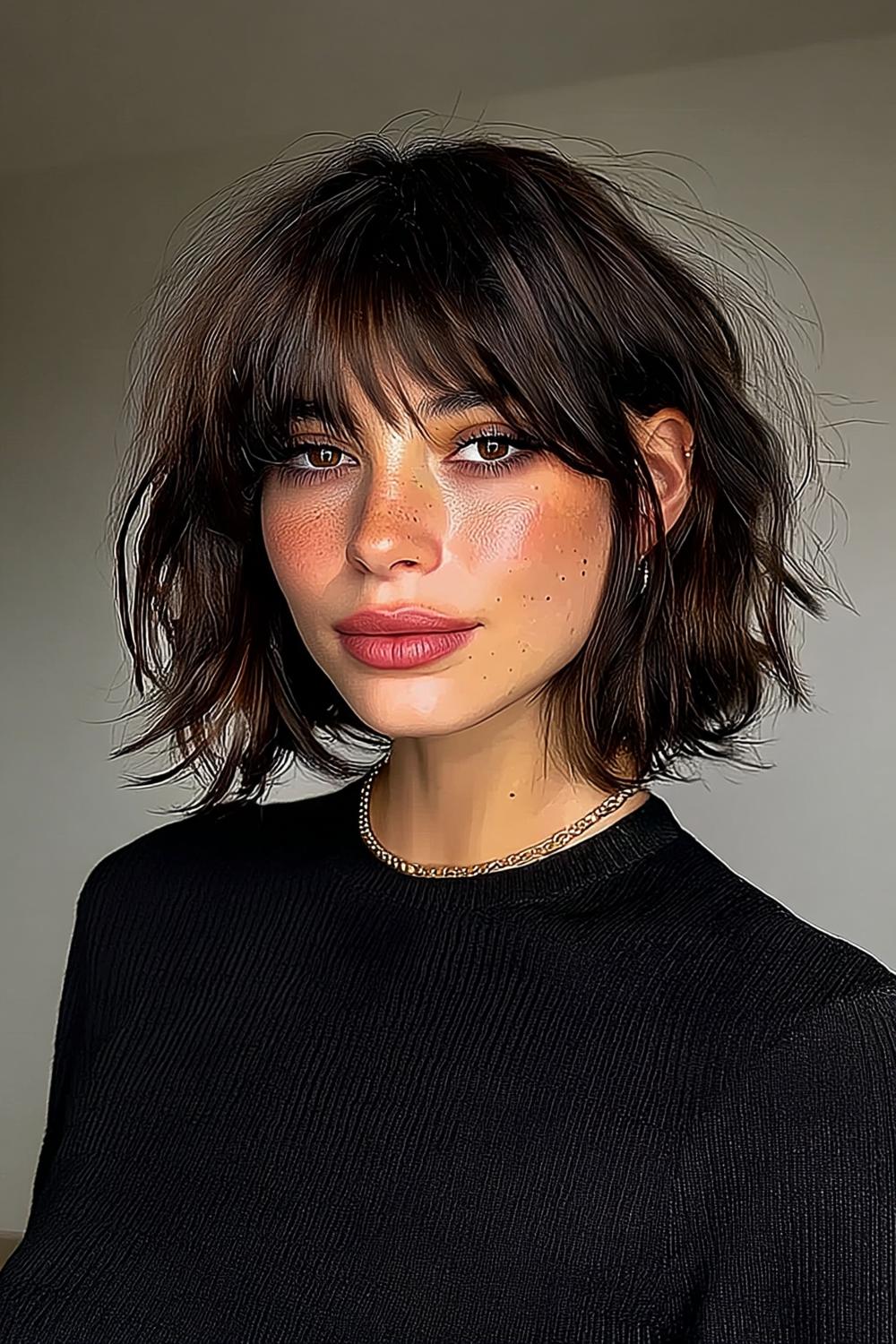 Voluminöser Pony-Bob