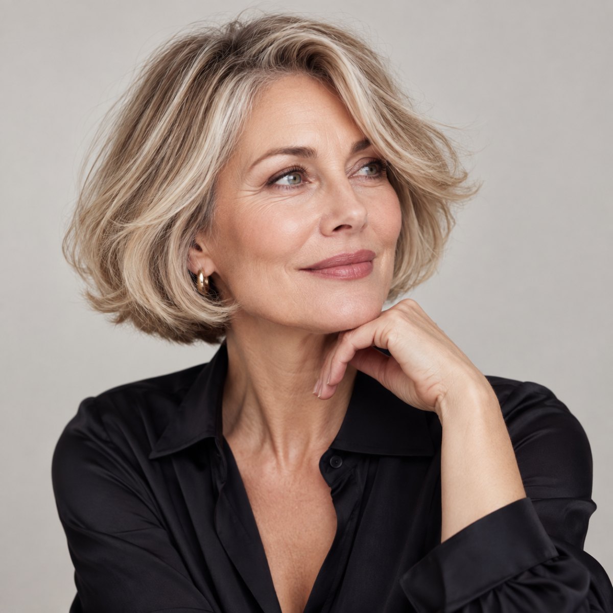 Bob Frisuren feines Haar ab 50 für mehr Volumen Tipps