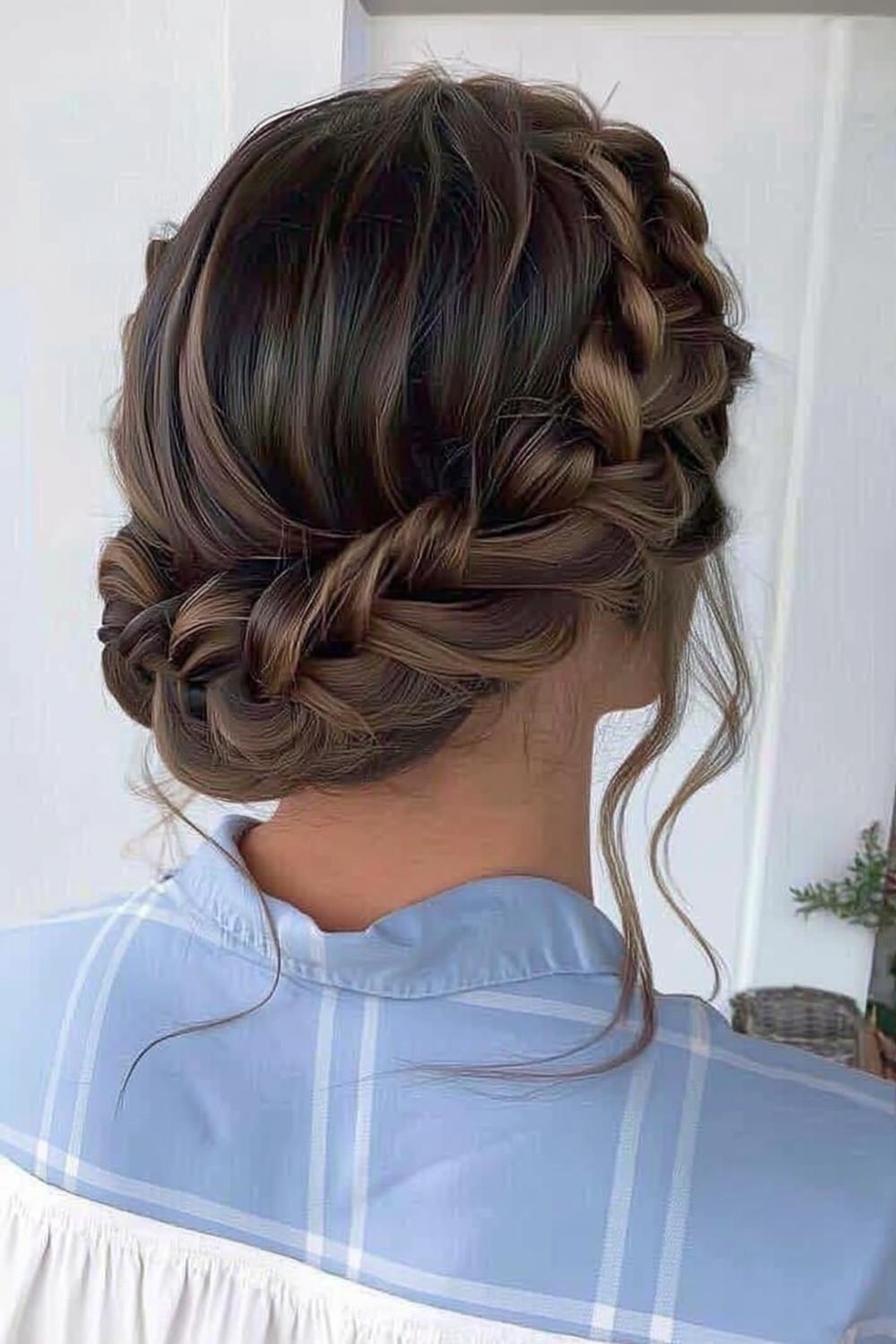 Geflochtener Hochsteckknoten