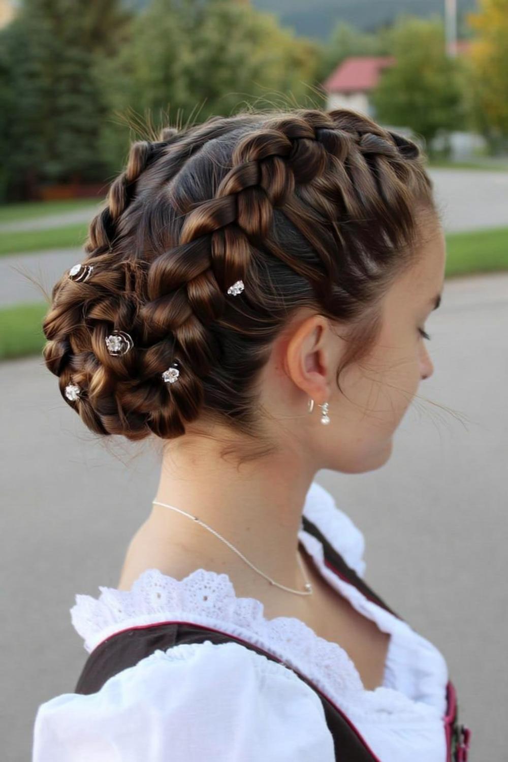 Geflochtener Hochzeitsknoten