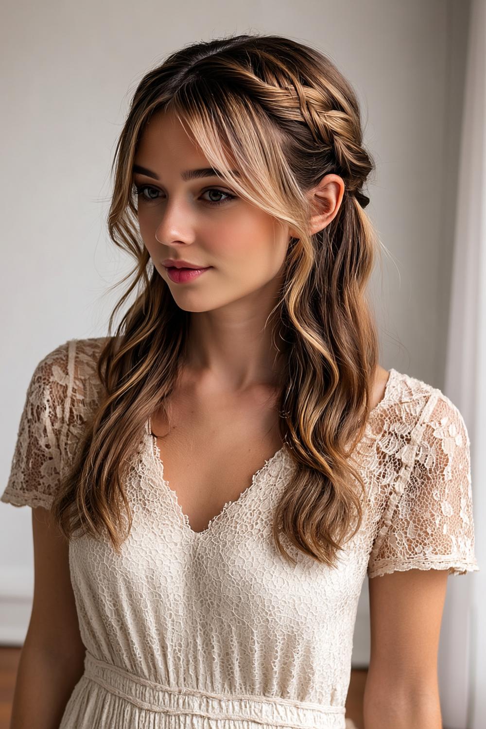 Geflochtener Seitenzopf