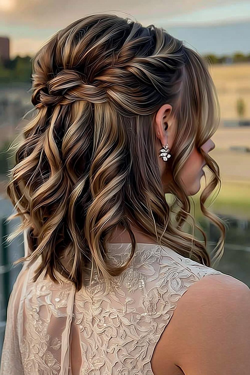 Halboffen mit Flechtdetails