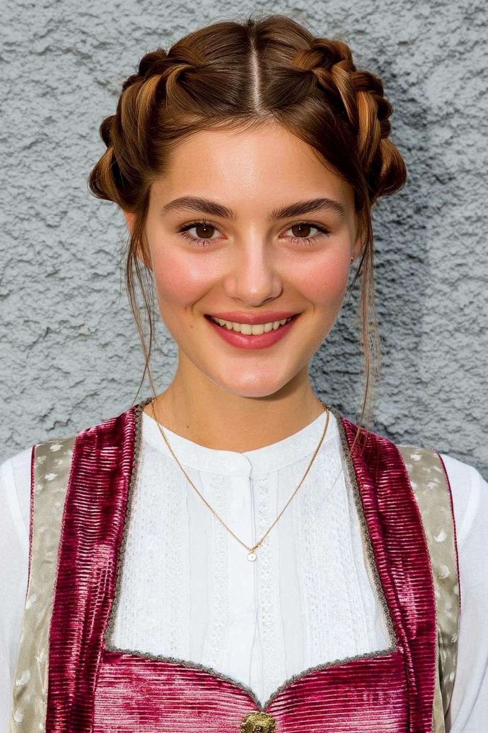 Traditionelle Gretchenzöpfe