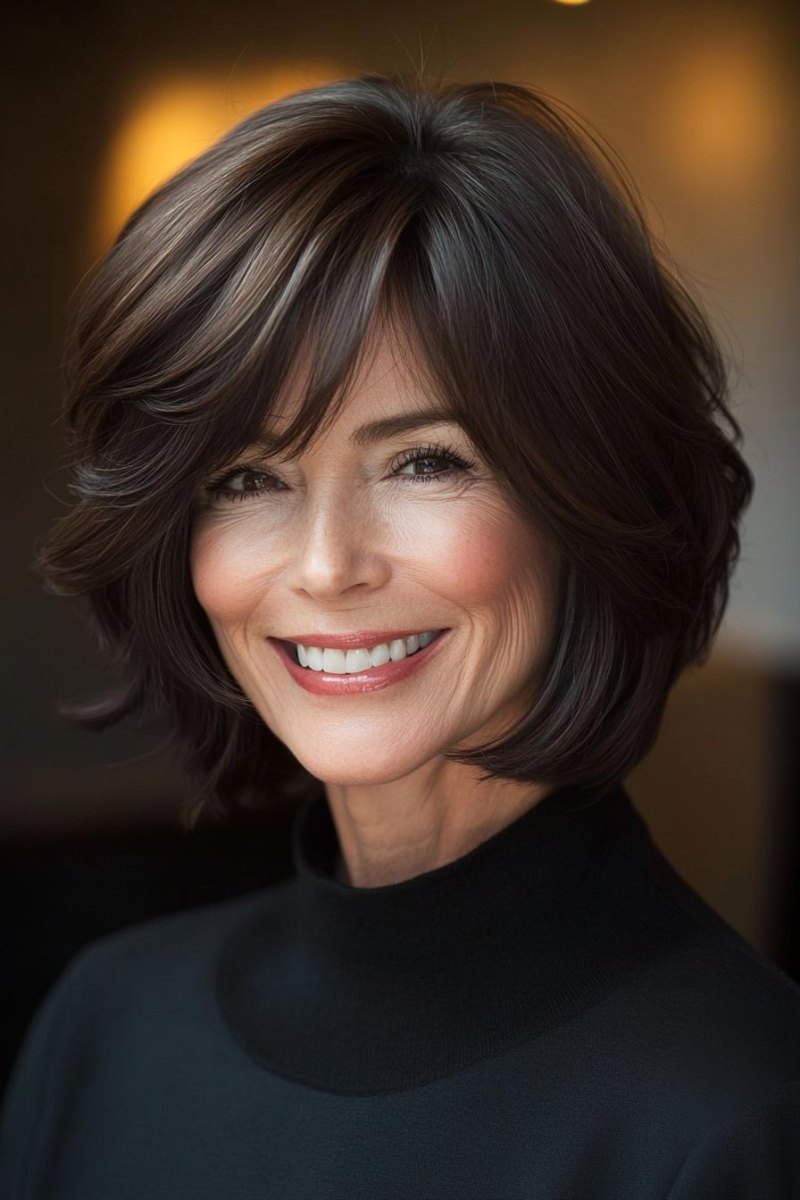 Gestufter Bob ab 50 moderne Frisuren mit Stil