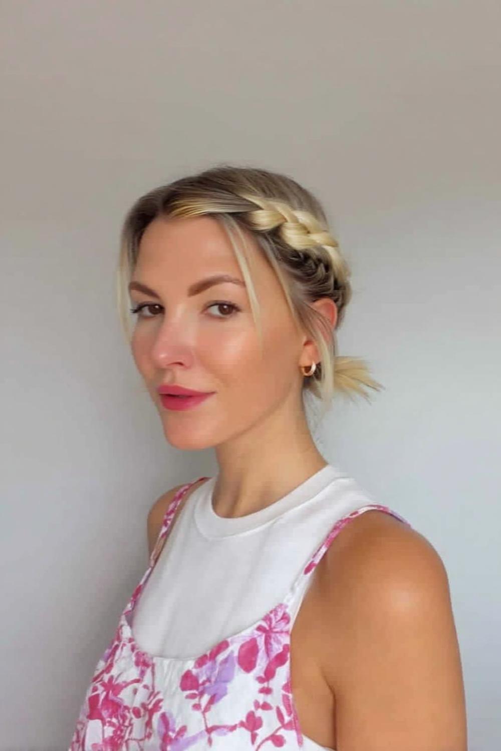 Seitlicher Flechtakzent