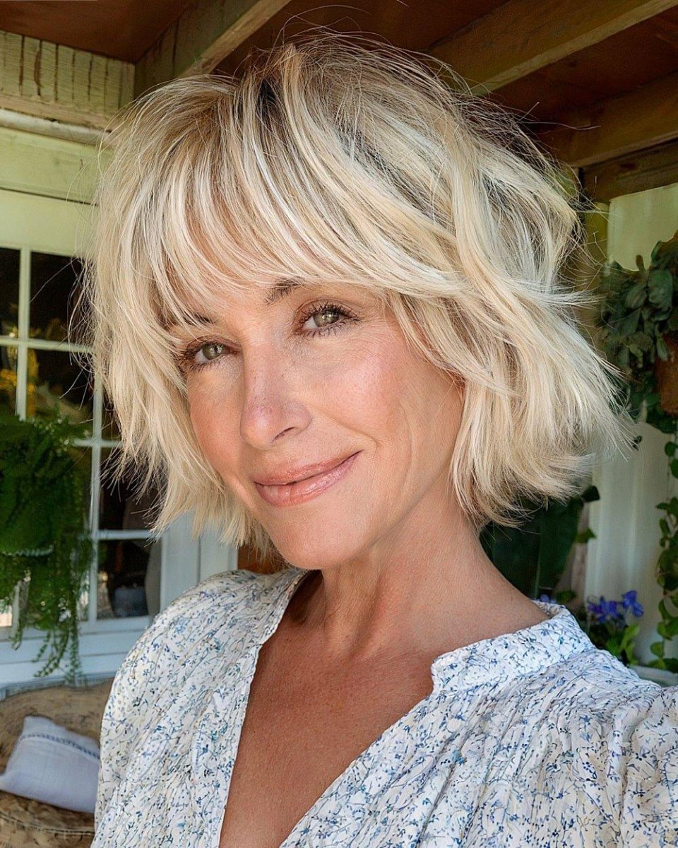 20 Shaggy Bob Mit Pony Ab 50 Ideen Für Moderne Looks