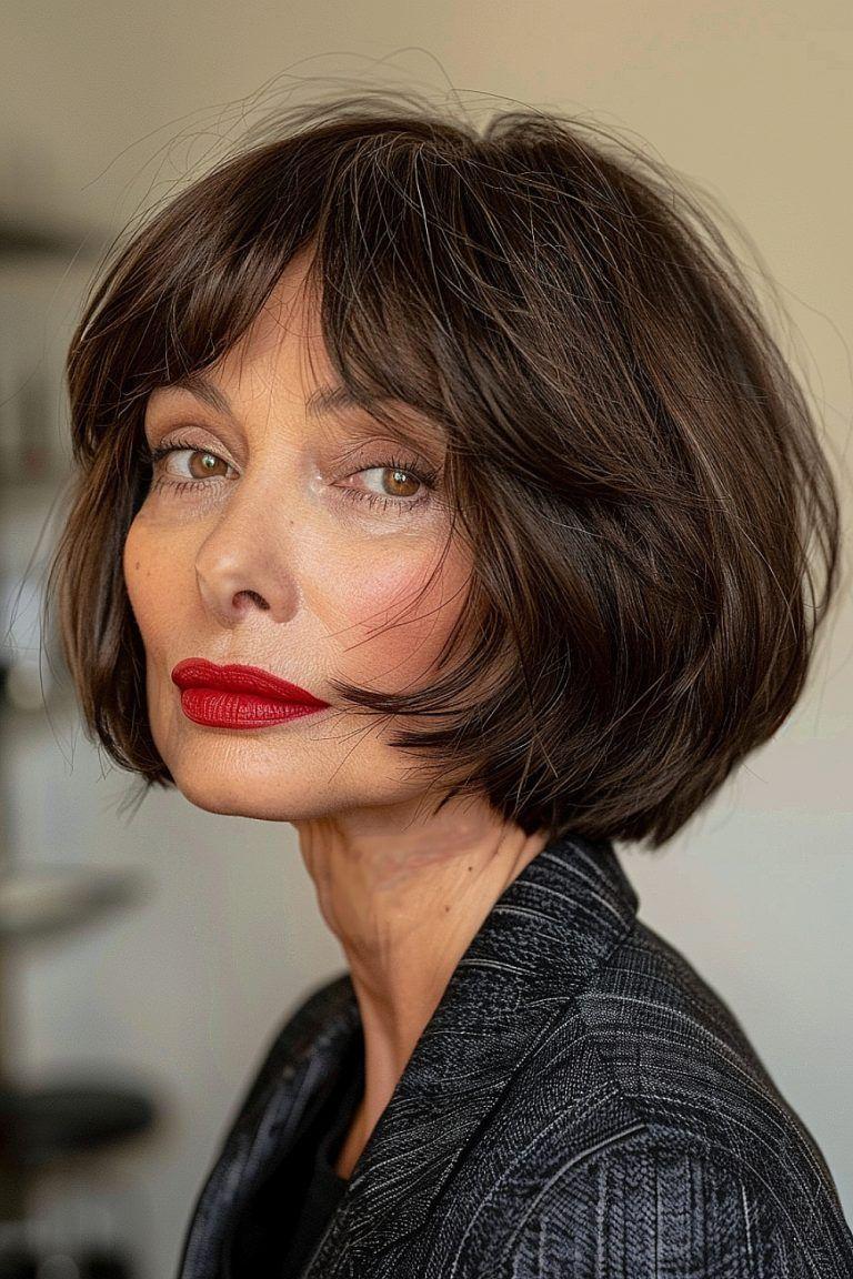 Gestufter Bob ab 50 moderne Frisuren mit Stil