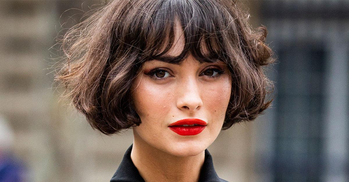 Undone French Bob mit Pony