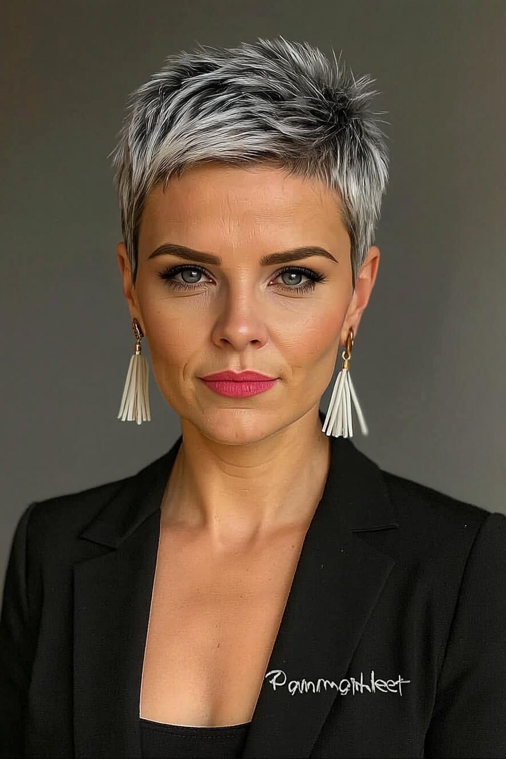 Strukturierter Kurzhaarschnitt