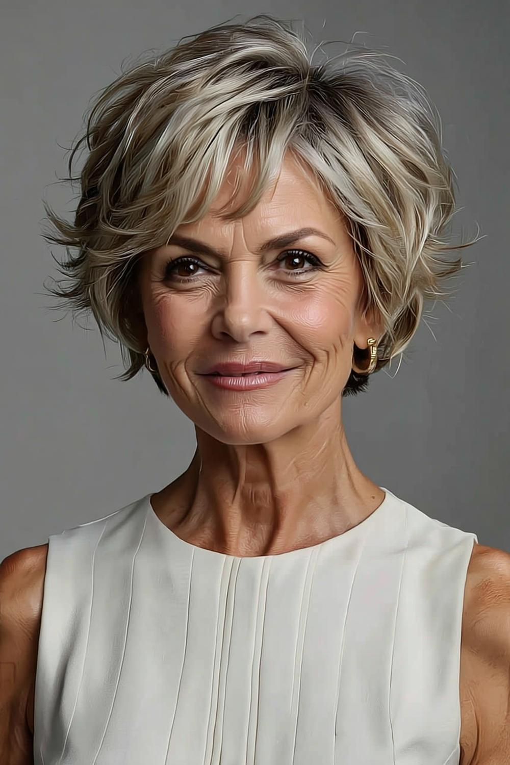 Voluminöser Kurzhaarschnitt