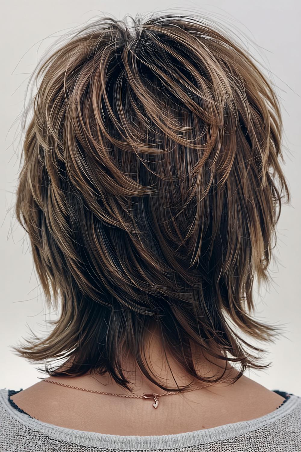 Geschichteter Bob-Rücken