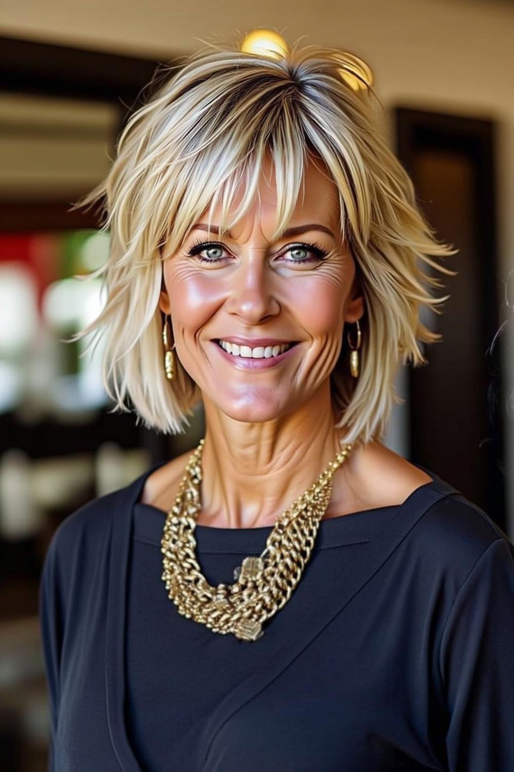 Lebendiger Blond-Mix