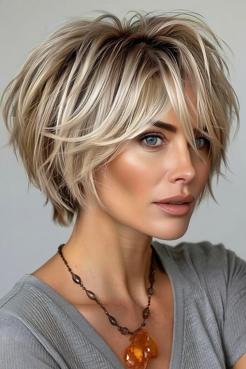 Lebendiger Stufen-Schnitt