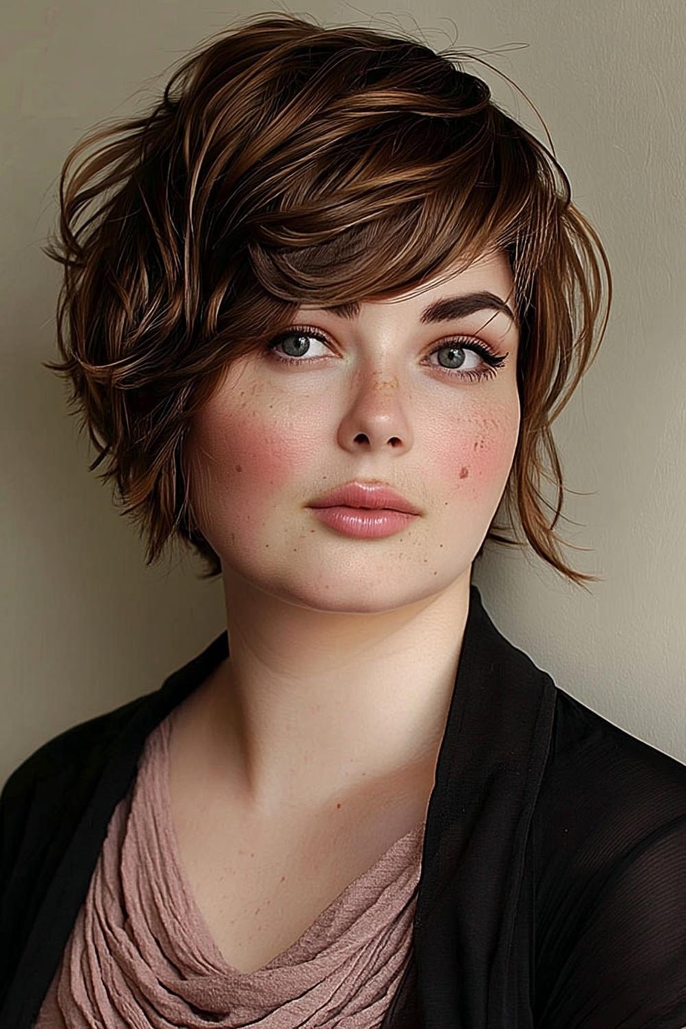 Strukturierter Kurzhaarschnitt