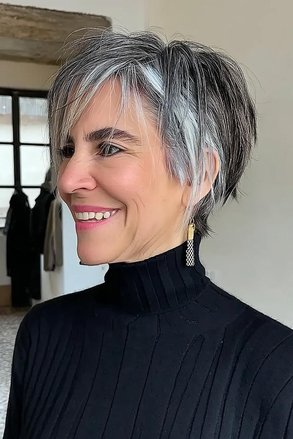 Silberner Pixie mit Textur