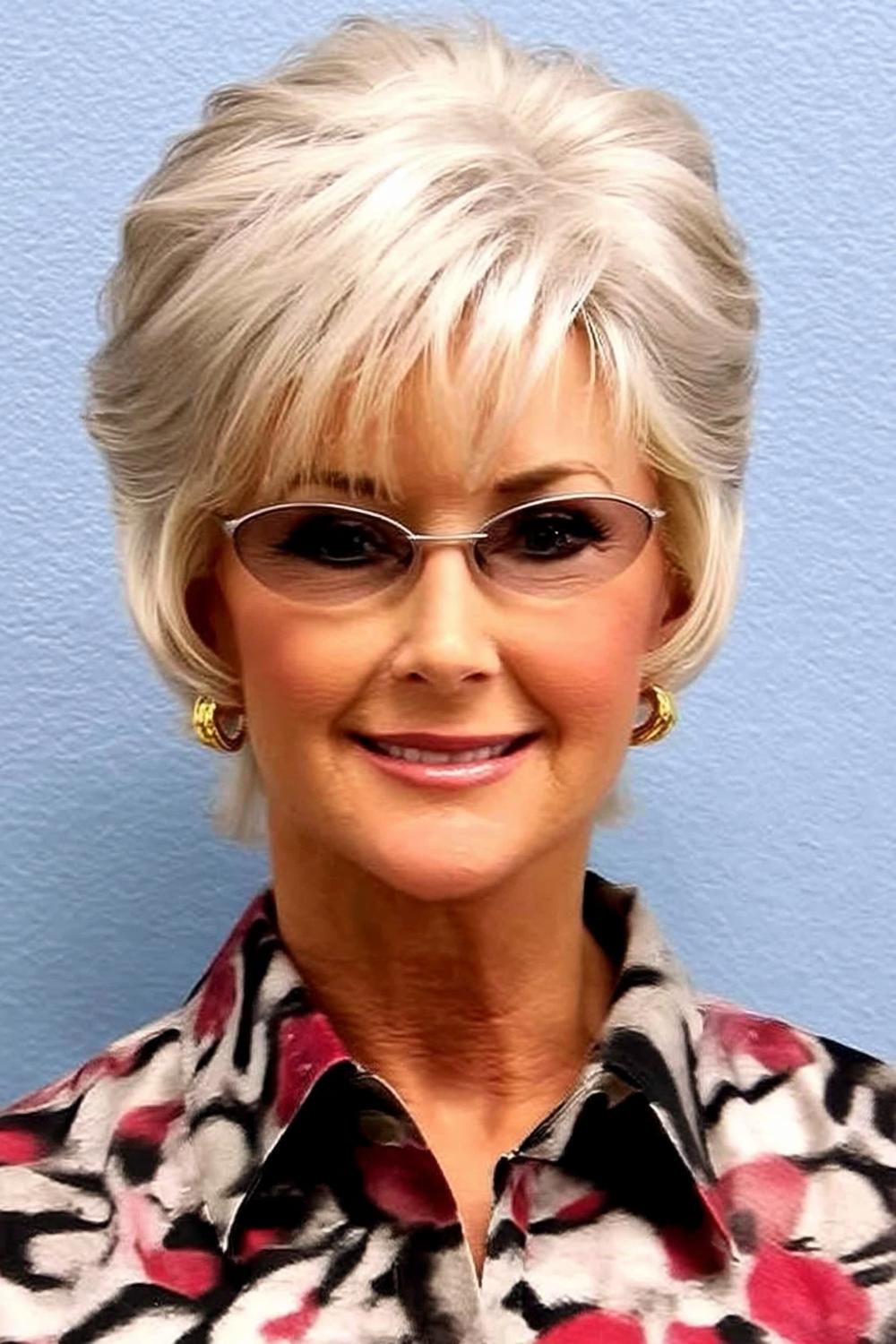 Klassischer Blonde Stufen-Bob