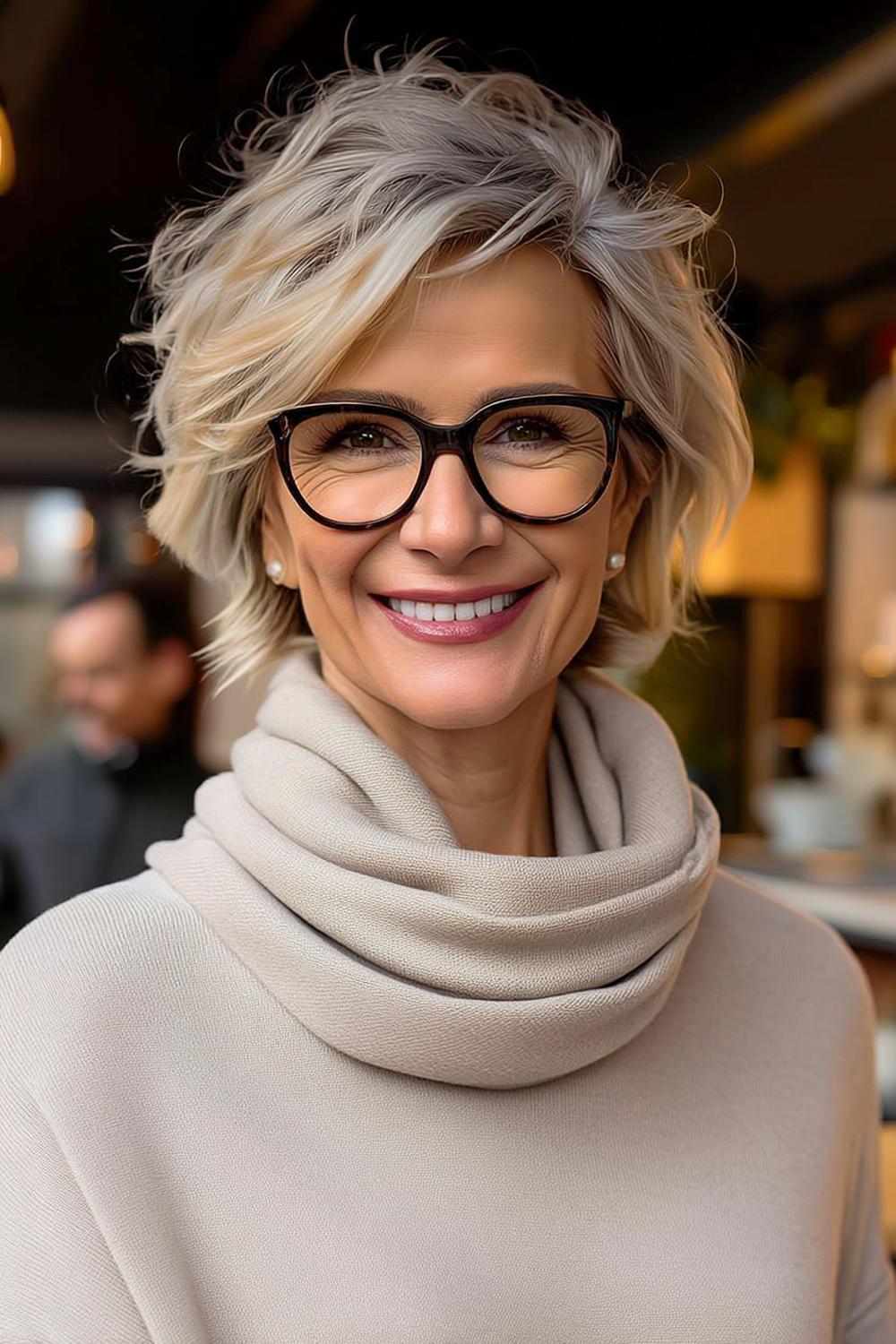 Lächelnder Lockenbob