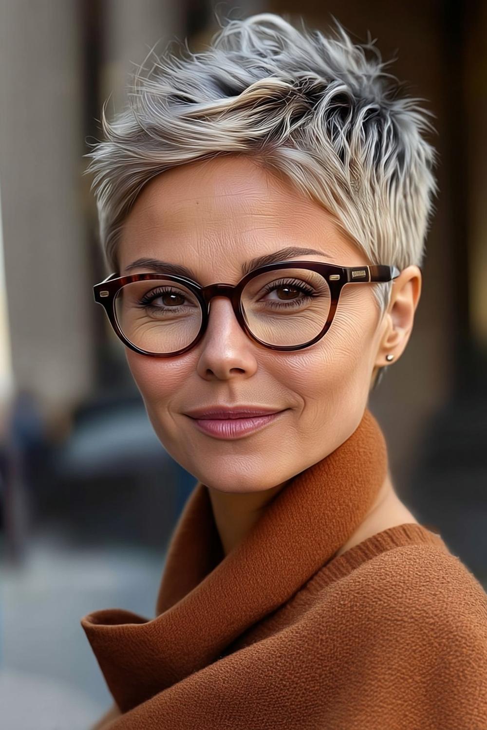 Strukturierter Braun-Bob