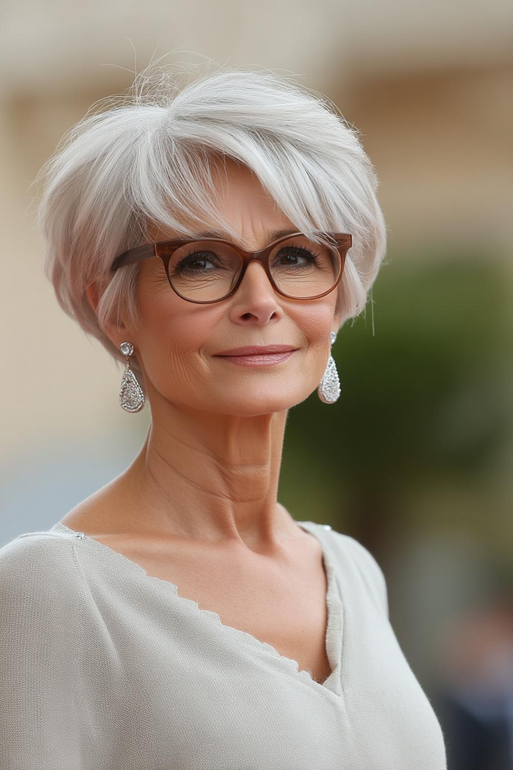 Klassischer Kurzhaarschnitt mit Eleganz