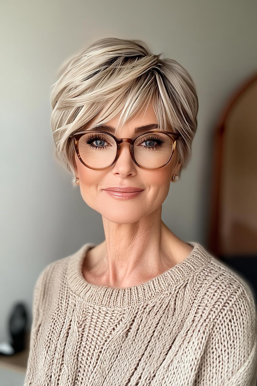 Strukturierter Pixie mit femininen Akzenten