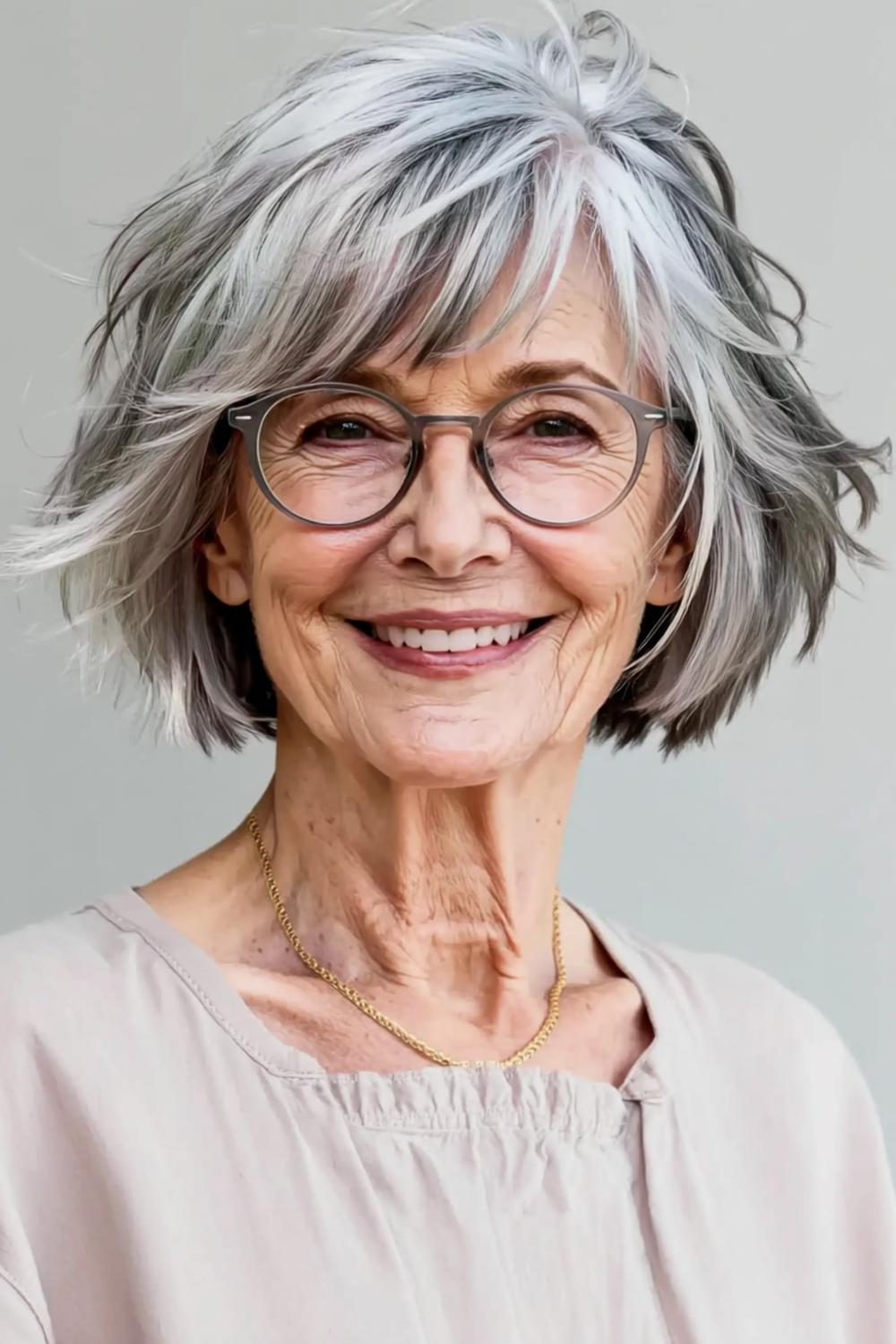 Voluminöser Bob mit natürlichen Wellen