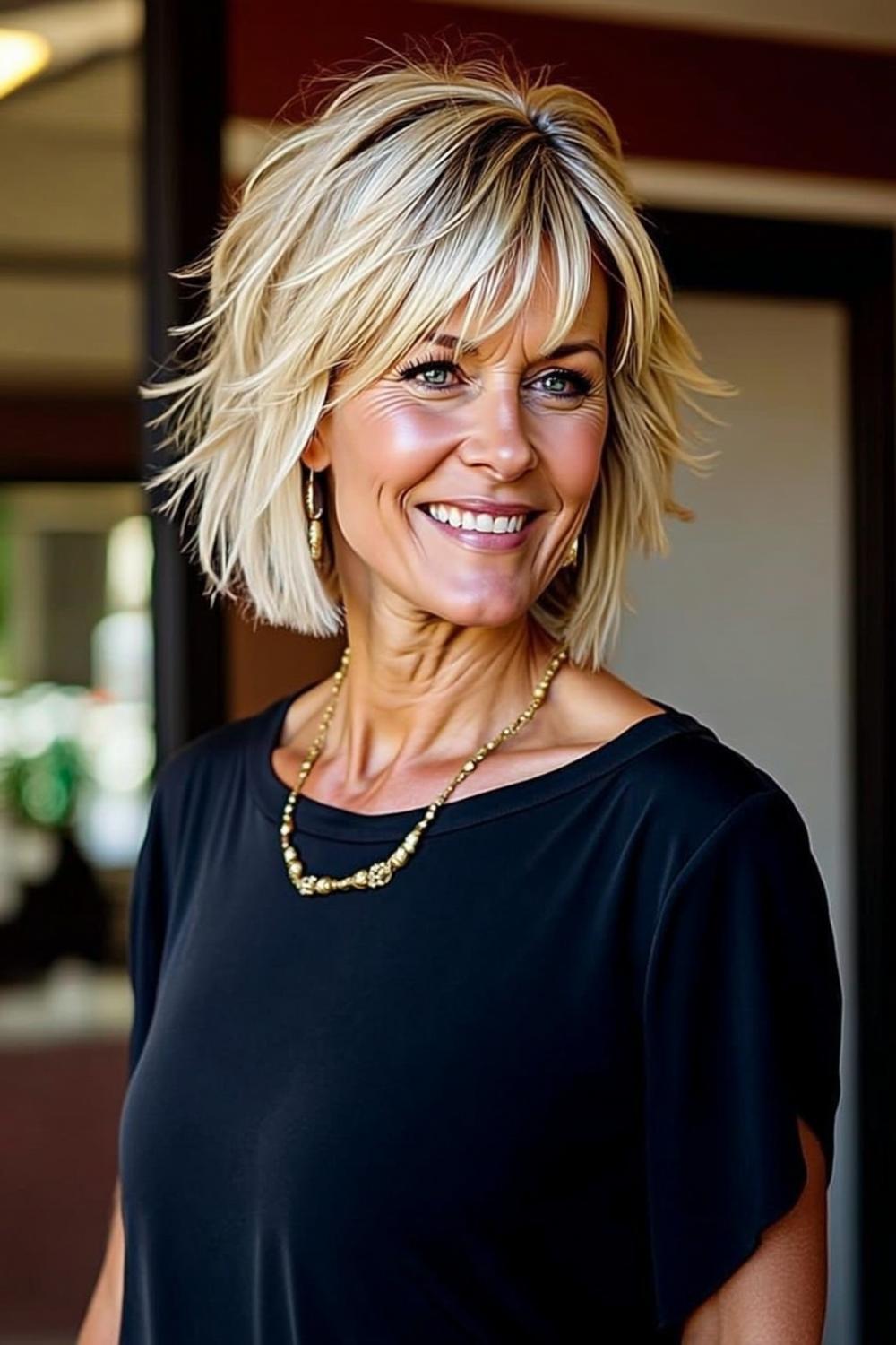 18 Stylische Frisuren ab 50 - Mittellang & Elegant