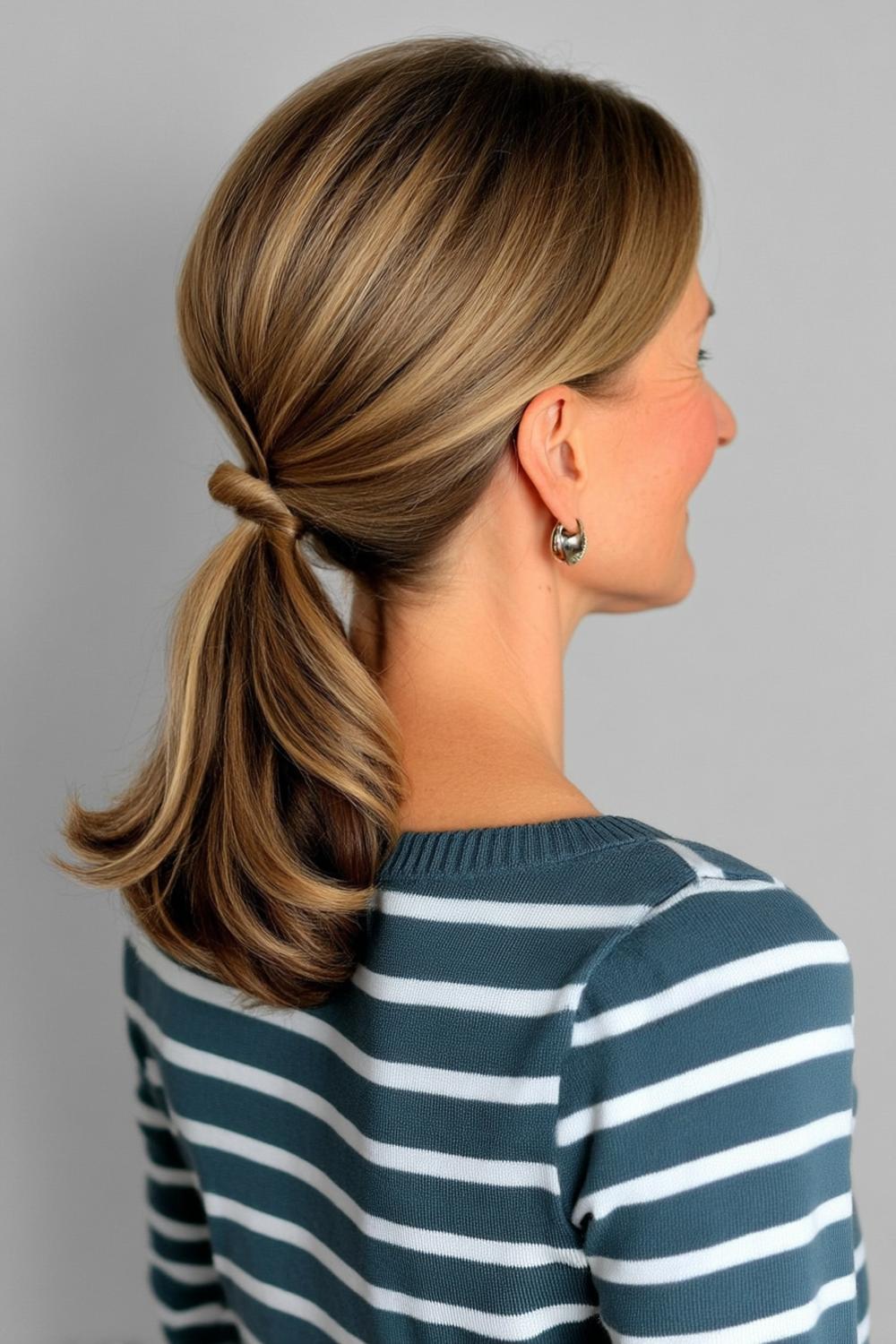 Eleganter Pferdeschwanz-Style