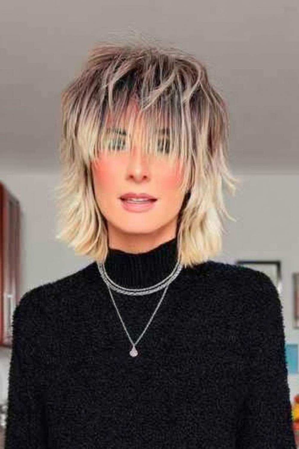 Moderner Shag-Schnitt