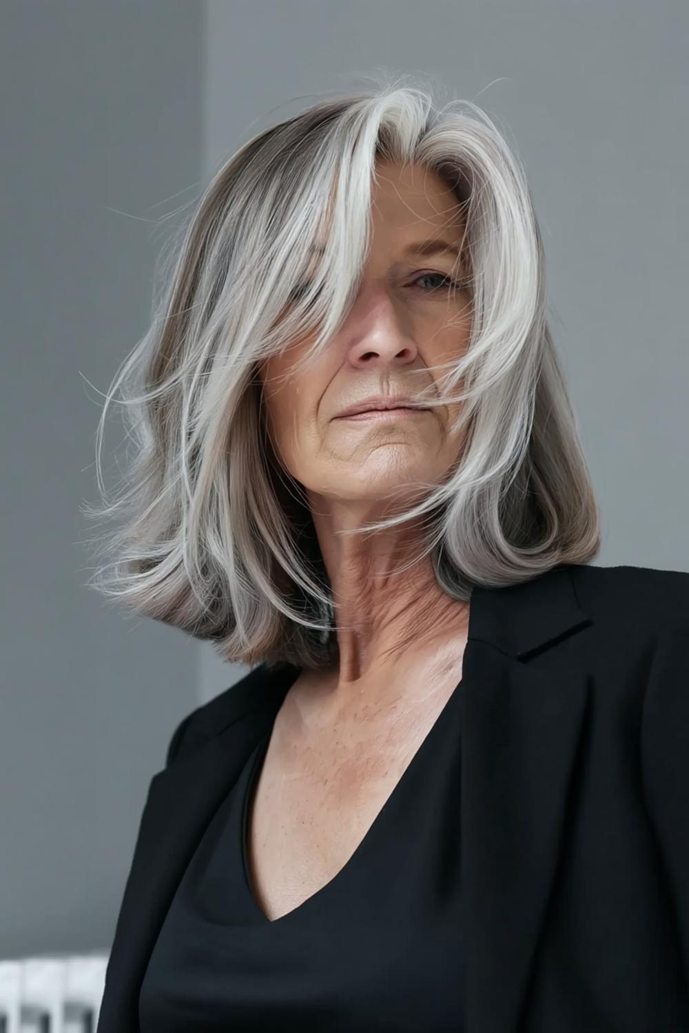 Voluminöser Grau-Schnitt