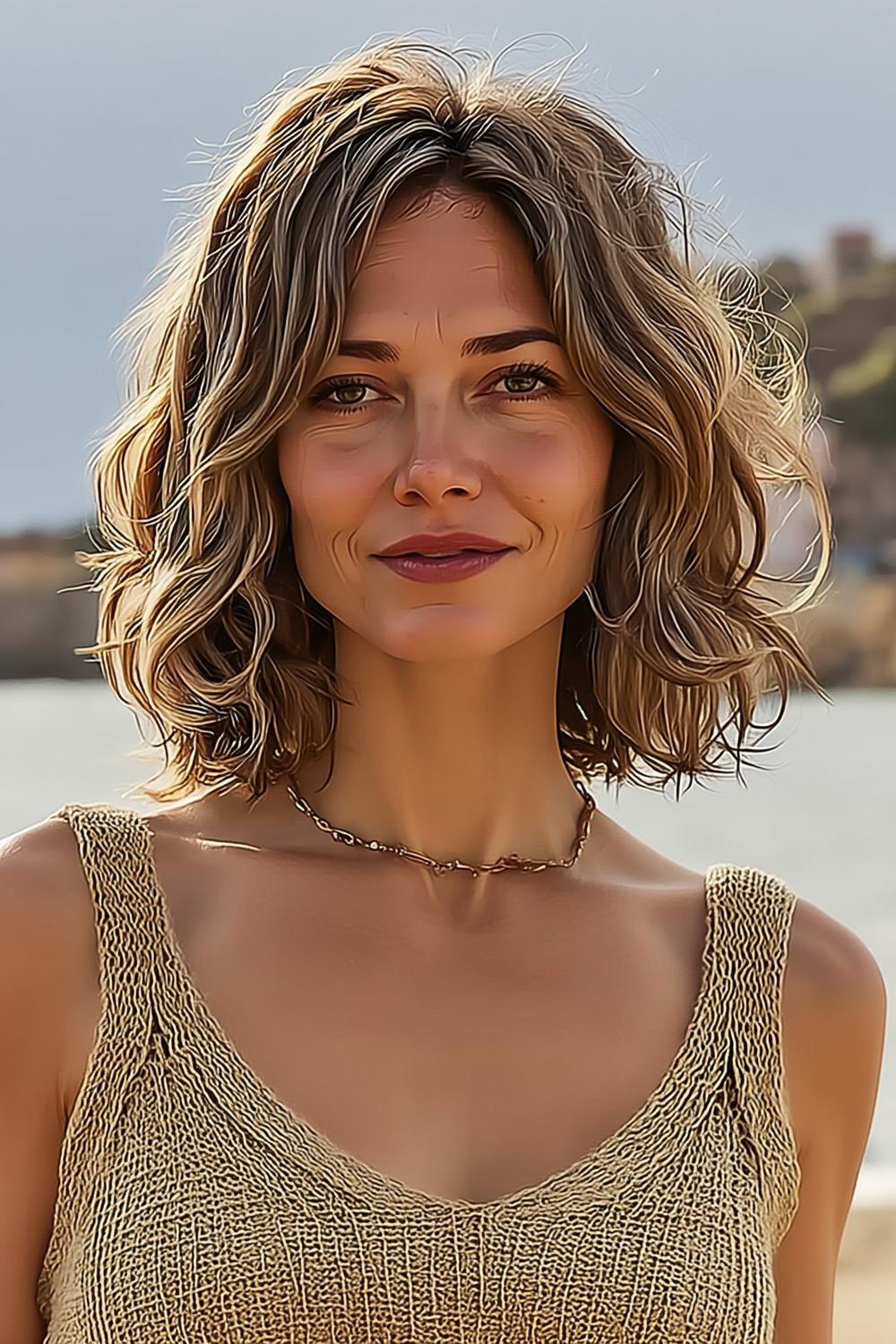 Natürliche Wellen am Strand