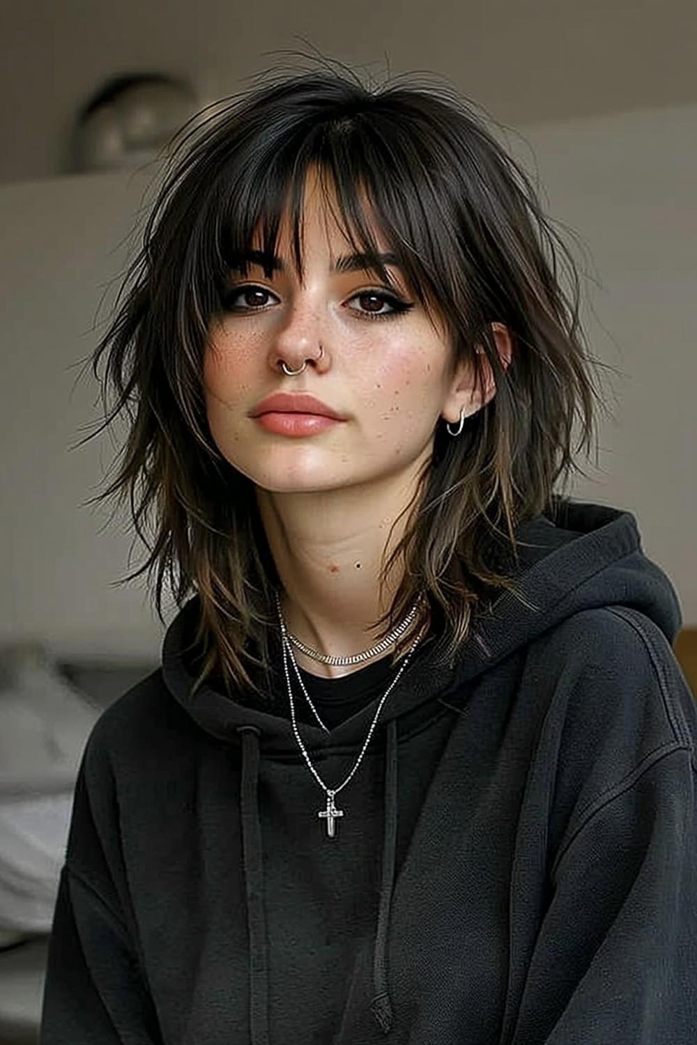 Edgy Shag mit Highlights