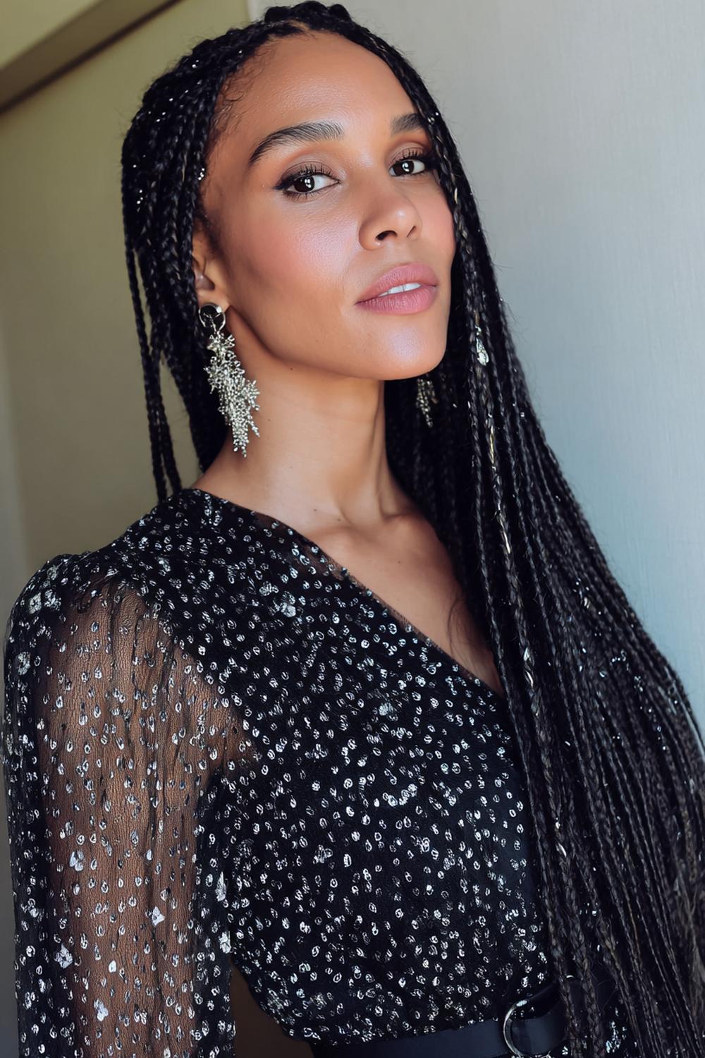 9. Geflochtene Frisuren 2026: Mikro-Zöpfe als Face-Framing Details