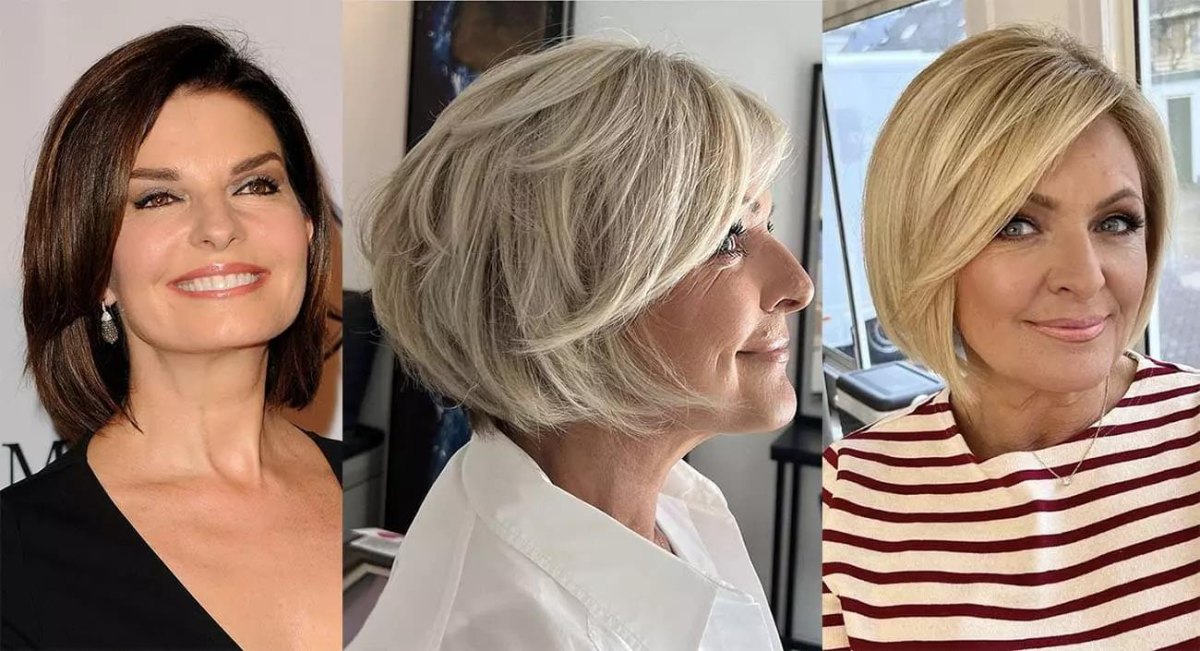 Gestufter Bob ab 50 moderne Frisuren mit Stil