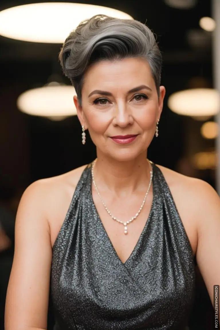 20 Grauer Pixie Cut Ideen Die Graues Haar Modern