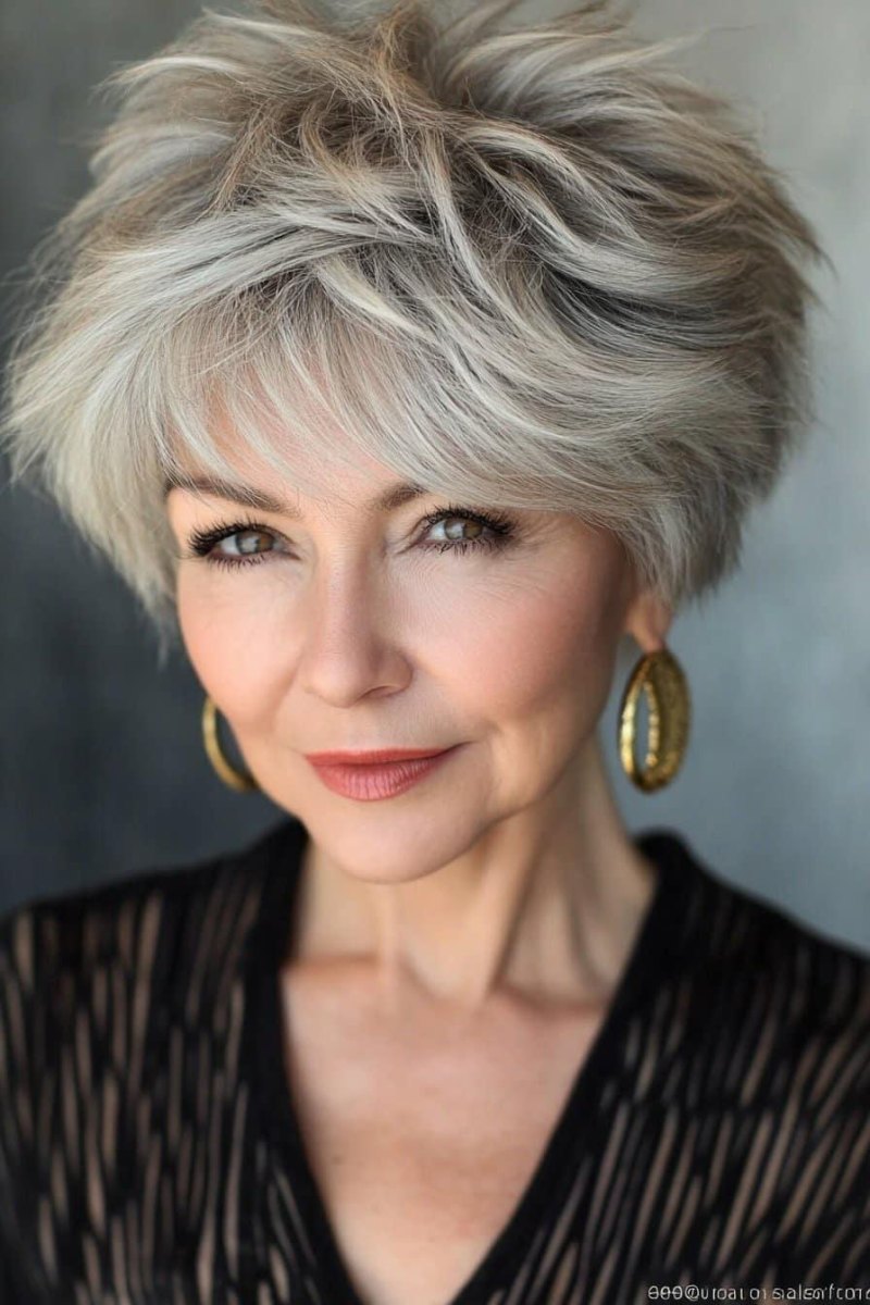 20 Grauer Pixie Cut Ideen Die Graues Haar Modern