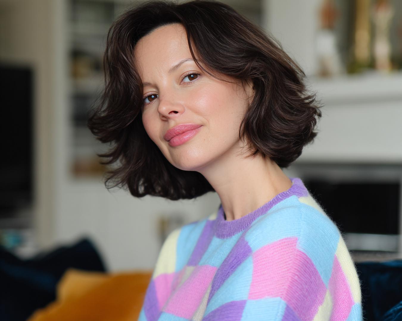 Layered Dark Bob With Volume