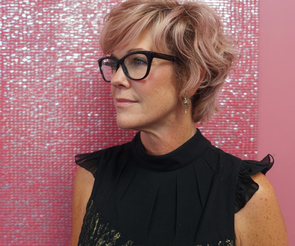 Rose Blonde Wavy Bob