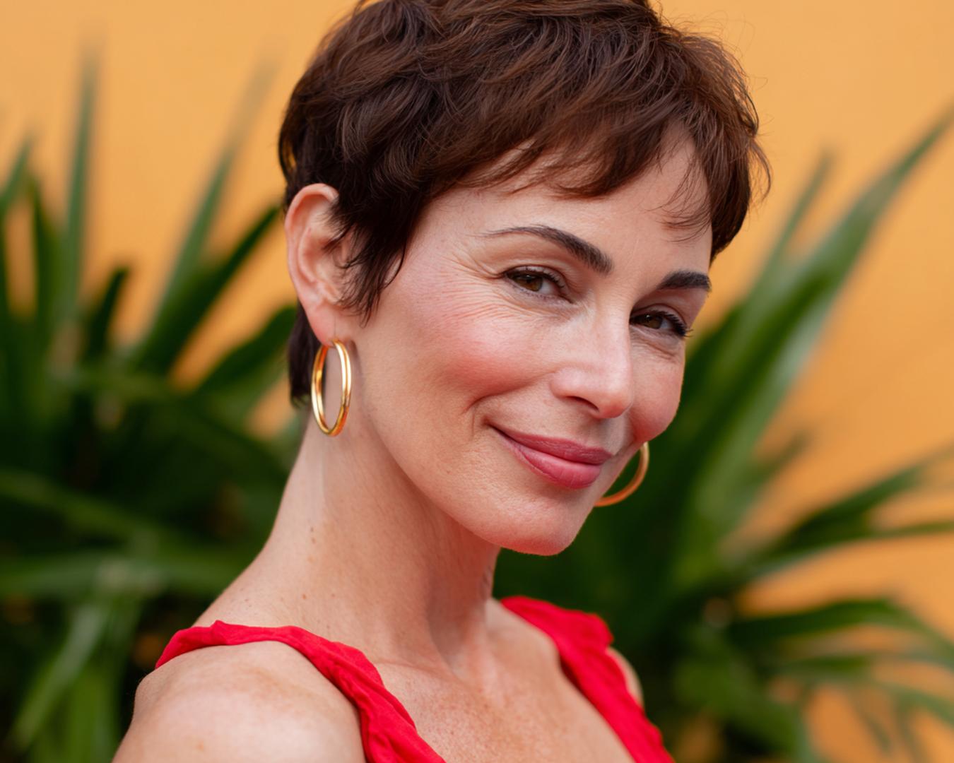 Dark Brown Pixie With Fringe