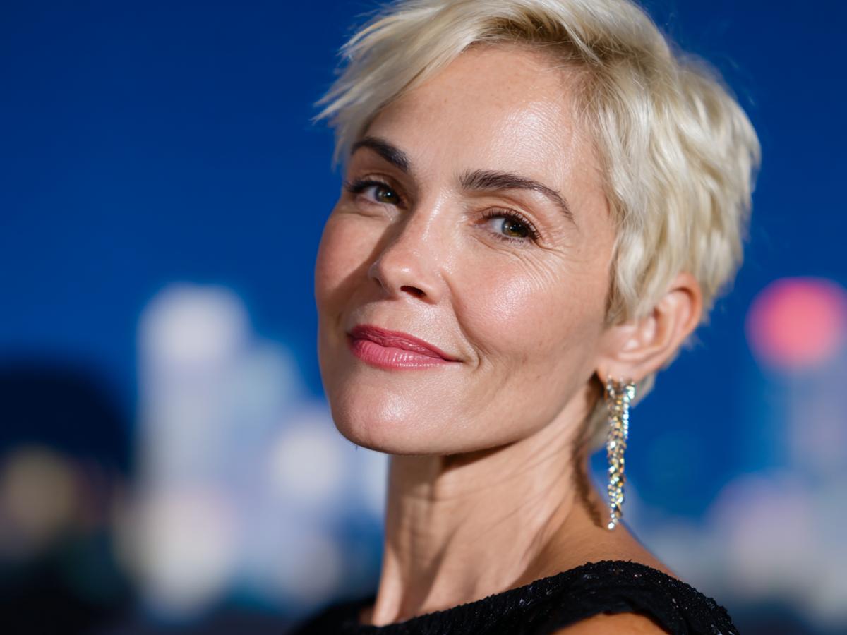 Platinum Blonde Short Pixie