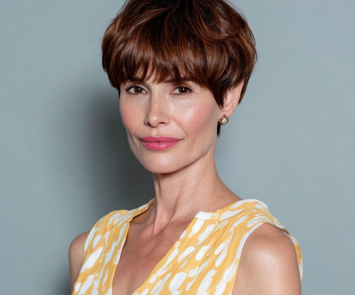 Chestnut Pixie With Fringe