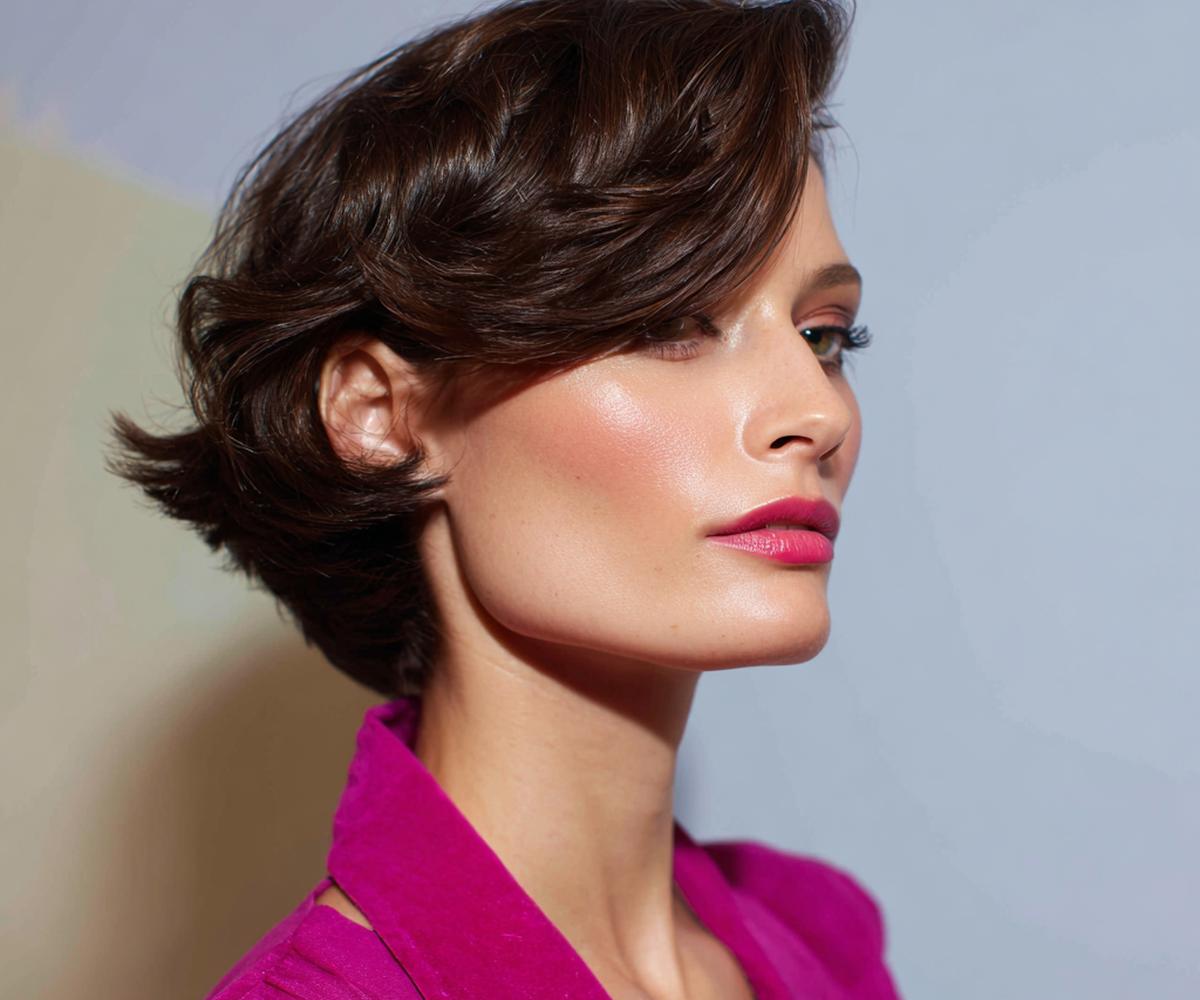 Side Swept Voluminous Bob