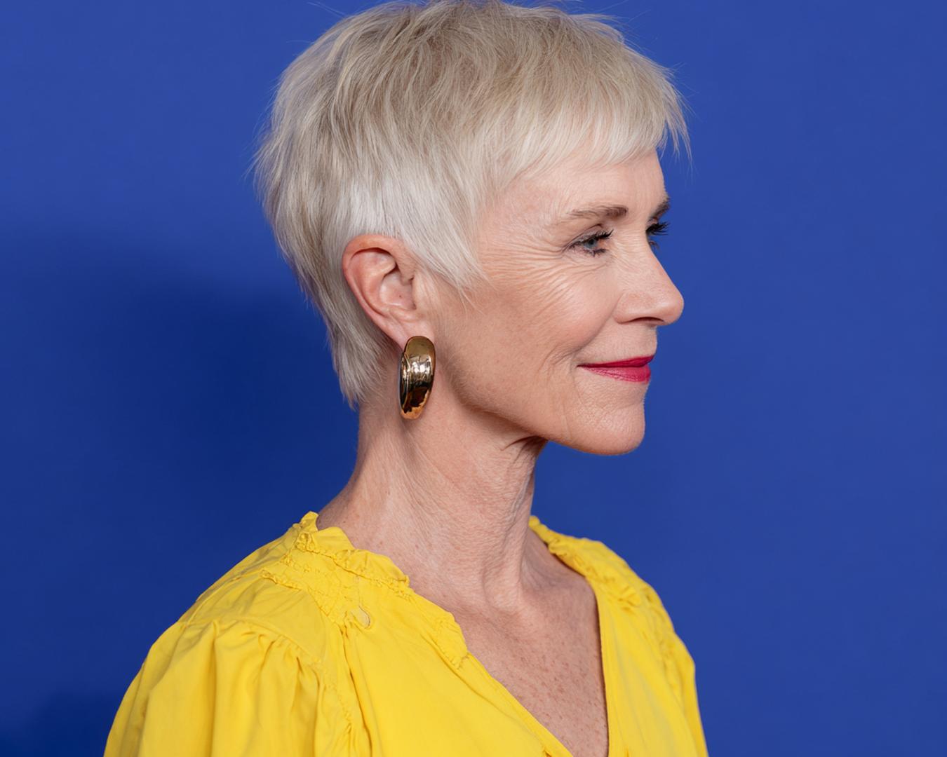 Platinum Blonde Pixie Cut