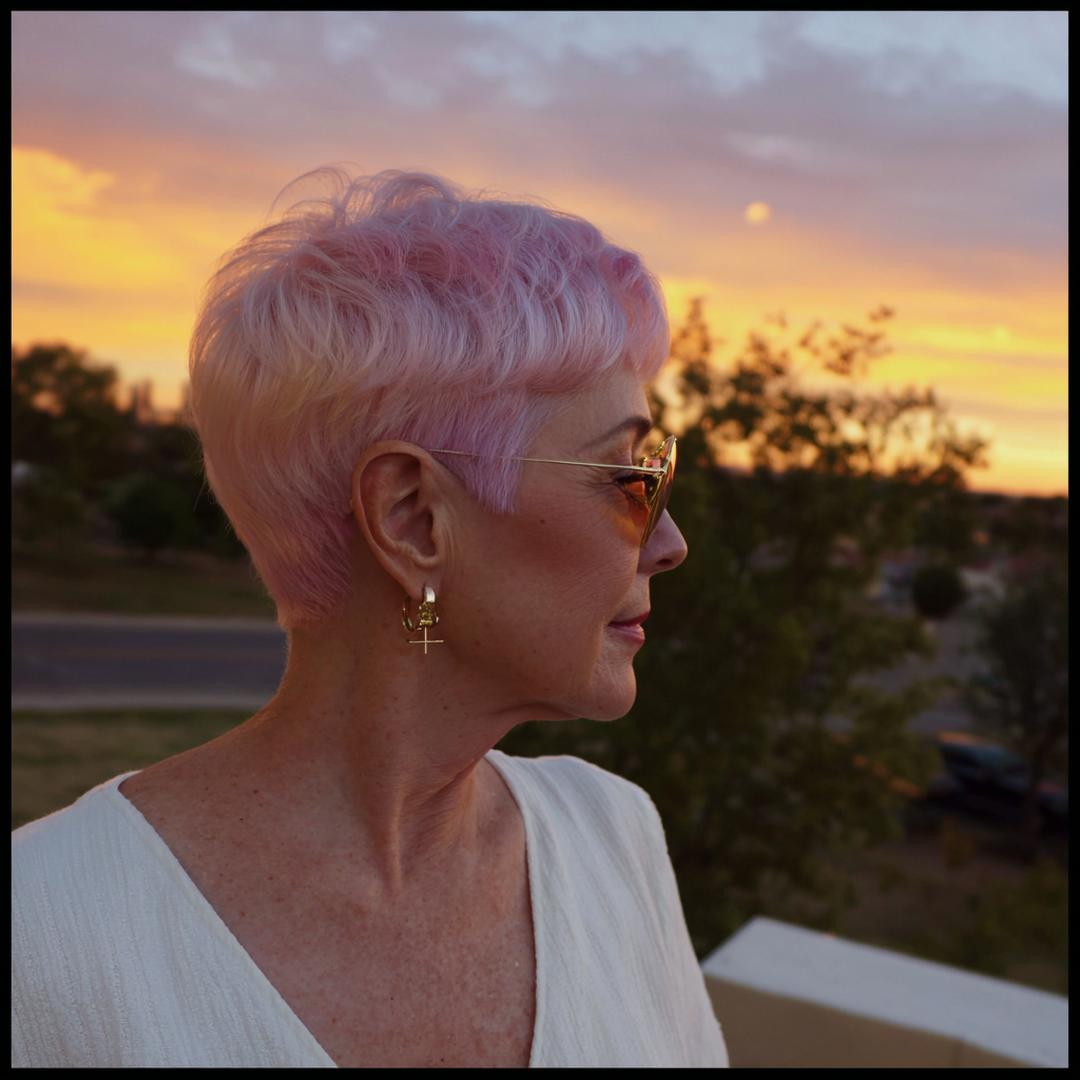 Pastel Pink Pixie Cut