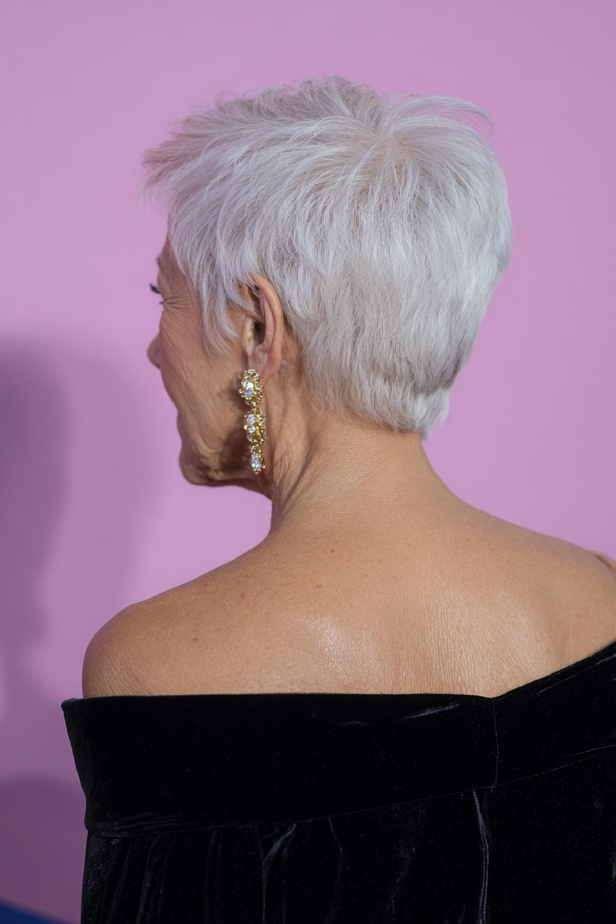 Textured White Pixie Cut